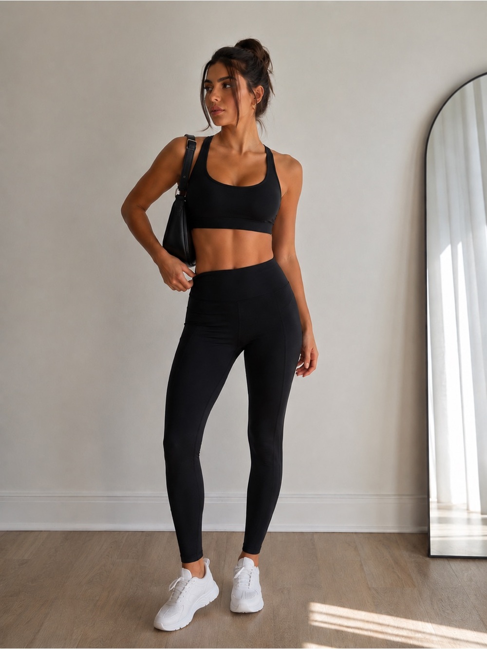Women's High-Rise Black Active Leggings